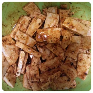 Tofugeschnetzeltes in Marinade